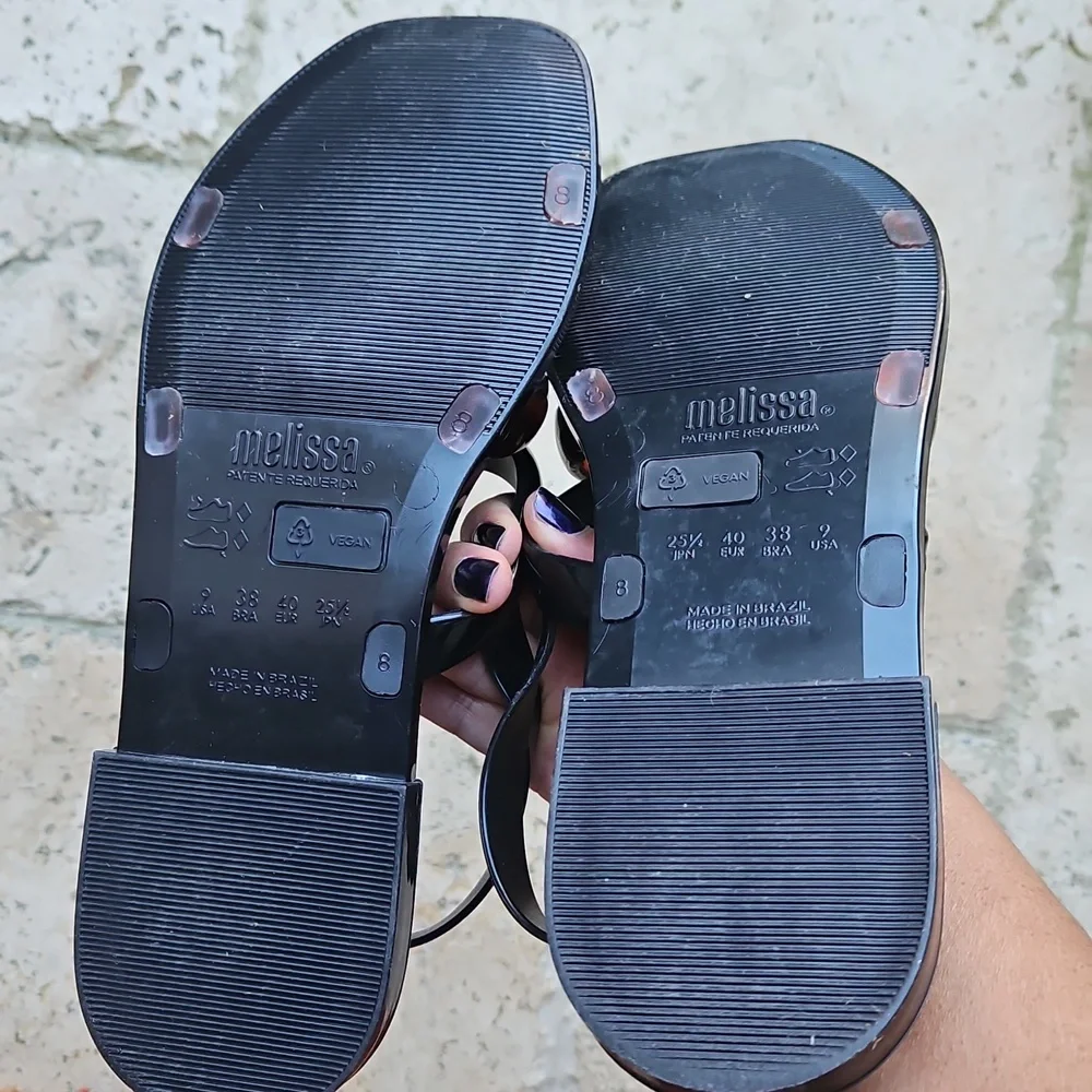 Melissa Tortoise Shell Jelly Sandals Size 9 - Picture 3 of 3